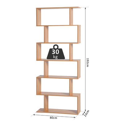 6-Tier S-Shaped Shelf Unit