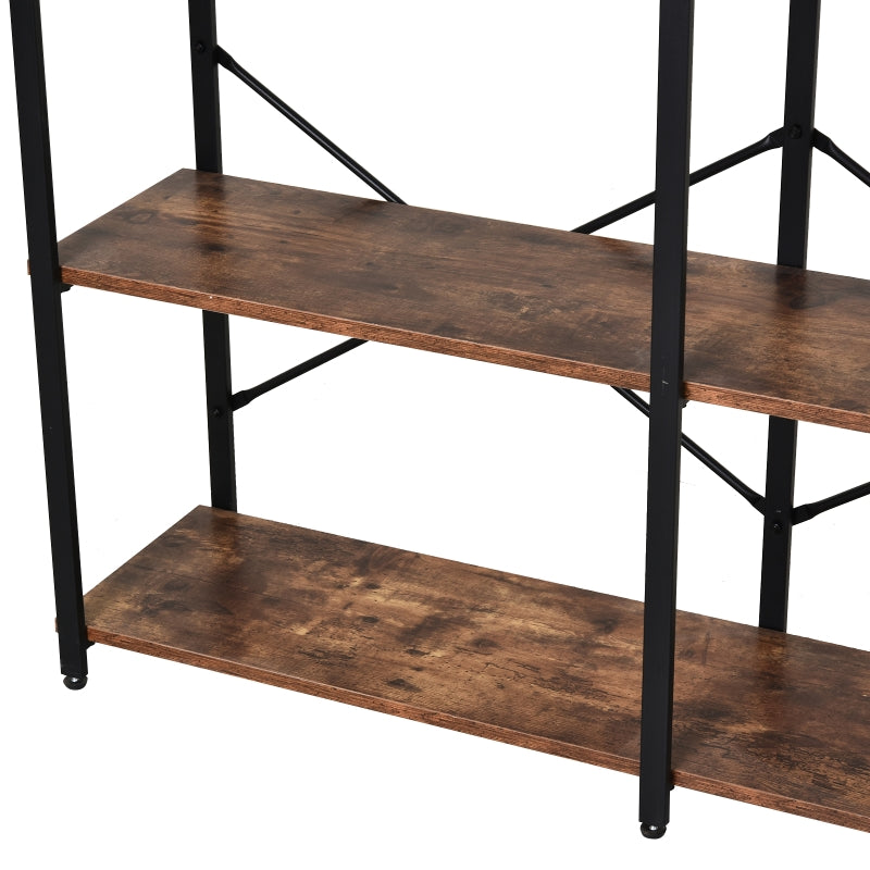 3-Tier Industrial Style Shelf , Brown