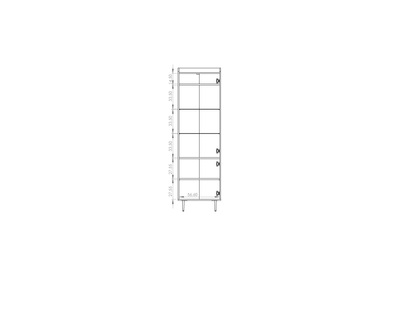 Vitrina alta Vasina 09 de 60 cm