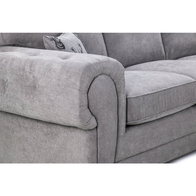 Verona Grey Soft Textured 2 & 3 Seater Sofa Set