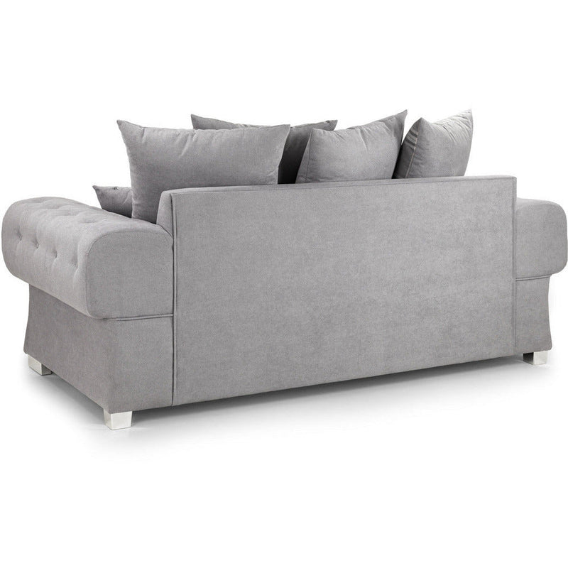 Verona Grey Soft Textured 3 Seater Sofa