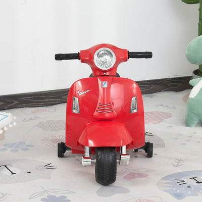 6V Battery Powered Electric Kids Ride On Motorcycle Toy - Red