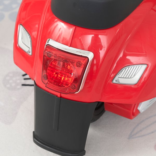 6V Battery Powered Electric Kids Ride On Motorcycle Toy - Red