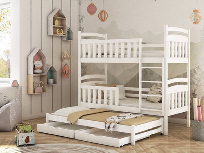 Viki Bunk Bed with Trundle and Storage