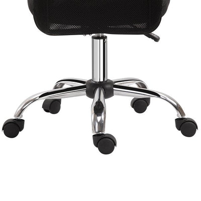 Mesh Ergonomic Home Office Chair w/ Wheels - Black