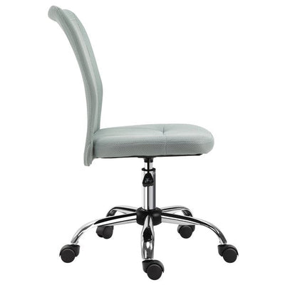 Silla ergonómica de malla para oficina en casa con ruedas, color gris 