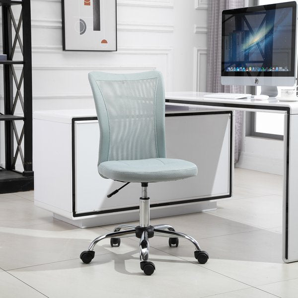 Silla ergonómica de malla para oficina en casa con ruedas, color gris 