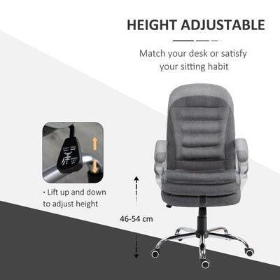 Office Chair Rock 360° Rolling Lumbar Support Adjustable Height Work