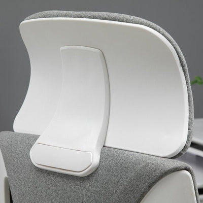 Office Swivel Chair Lumbar Massage Armchair W/ Adjustable Seat And Headrest Height - Grey