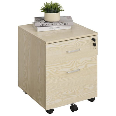 Particle Board 2-Drawer Filing Cabinet W/ Keys