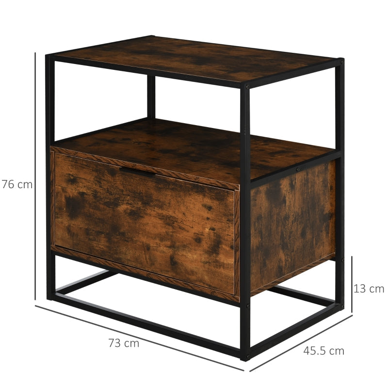 Industrial-Style Side Table