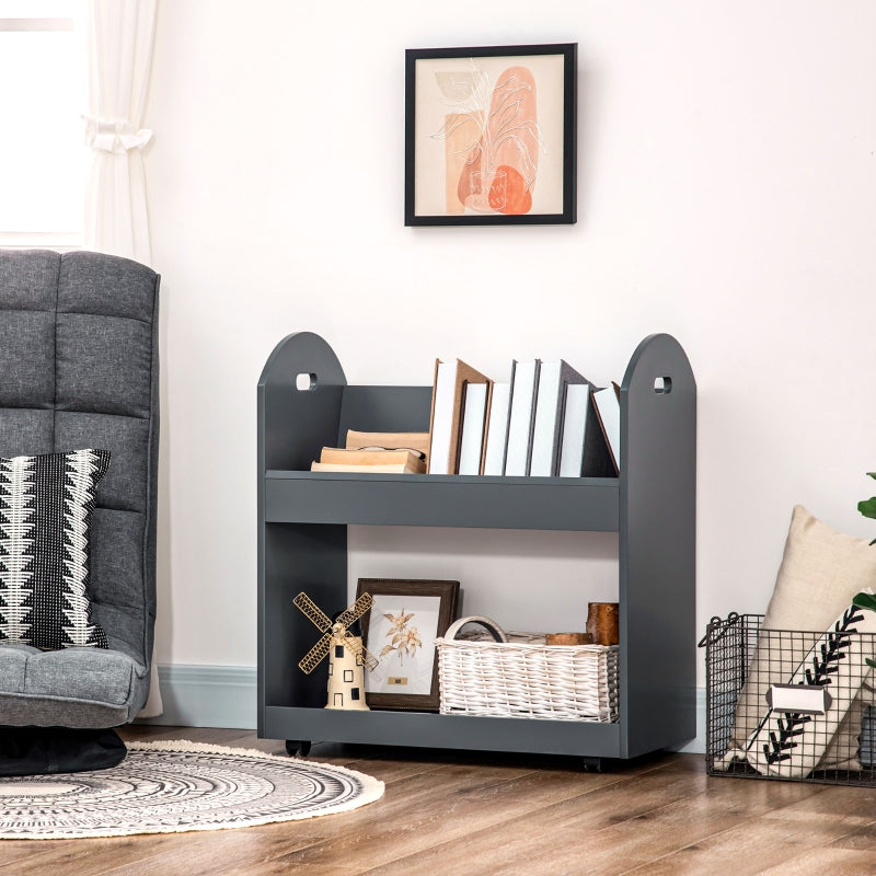 2-Tier Storage Shelves, Grey