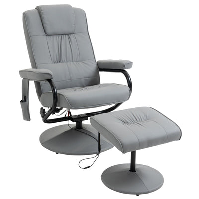 Manual Sofa Reclining Armchair PU Leather Massage