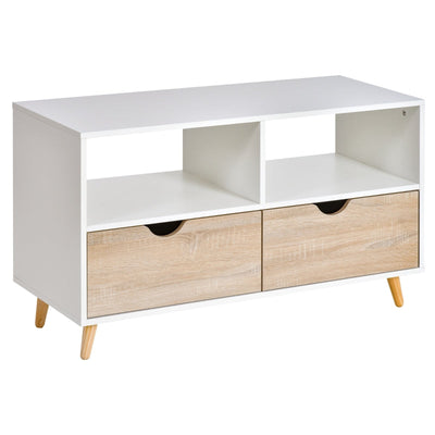 TV Stand Cabinet For TVs Up To 42, Beige