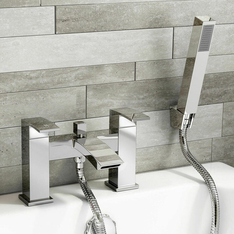 Waterfall Designer Bathroom Tap Shower Set - Chrome