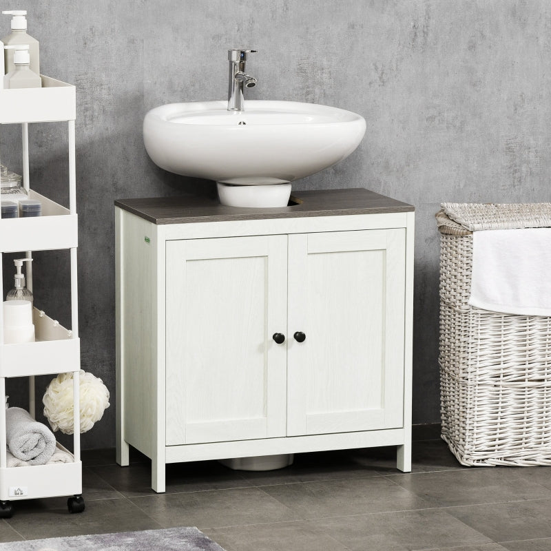 Modern Bathroom Sink Cabinet, Antique White