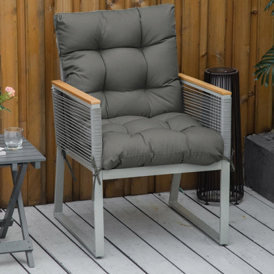 Replacement Seat/Back Cushion, With Fastenings - Dark Grey