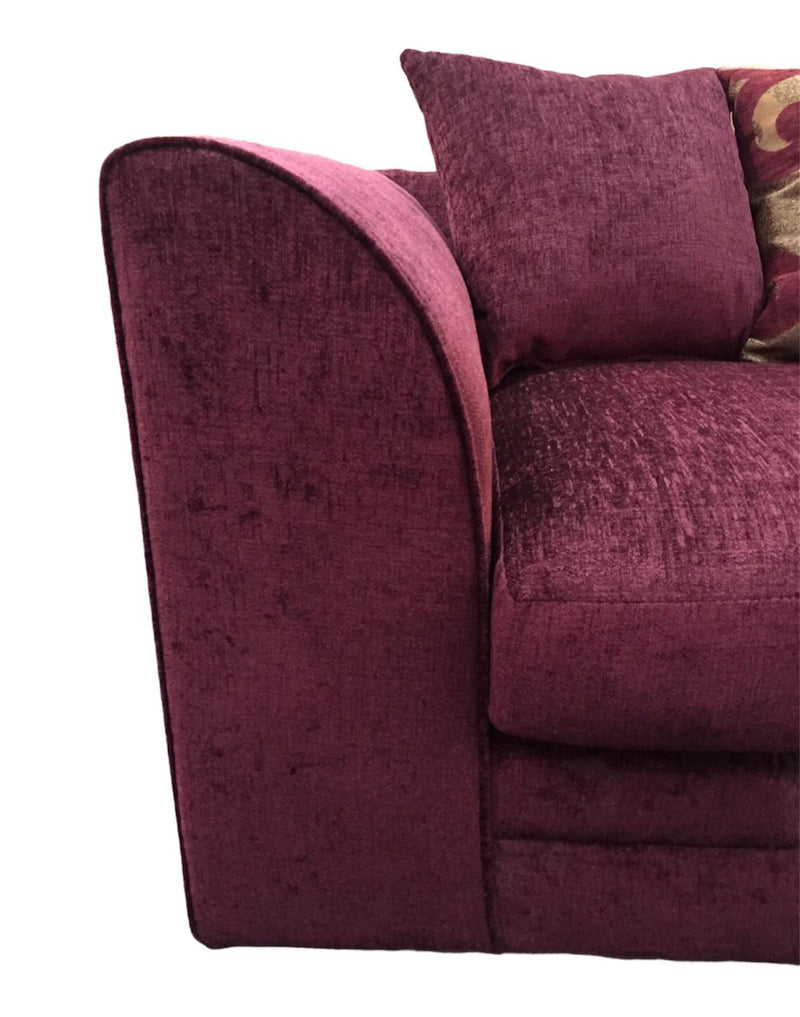 Zina Chenille Fabric Corner Sofa