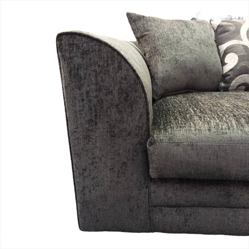 Zina Chenille Fabric Corner Sofa