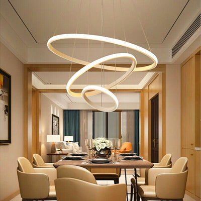 Hanging Pendant Lamp Ring Ceiling Light