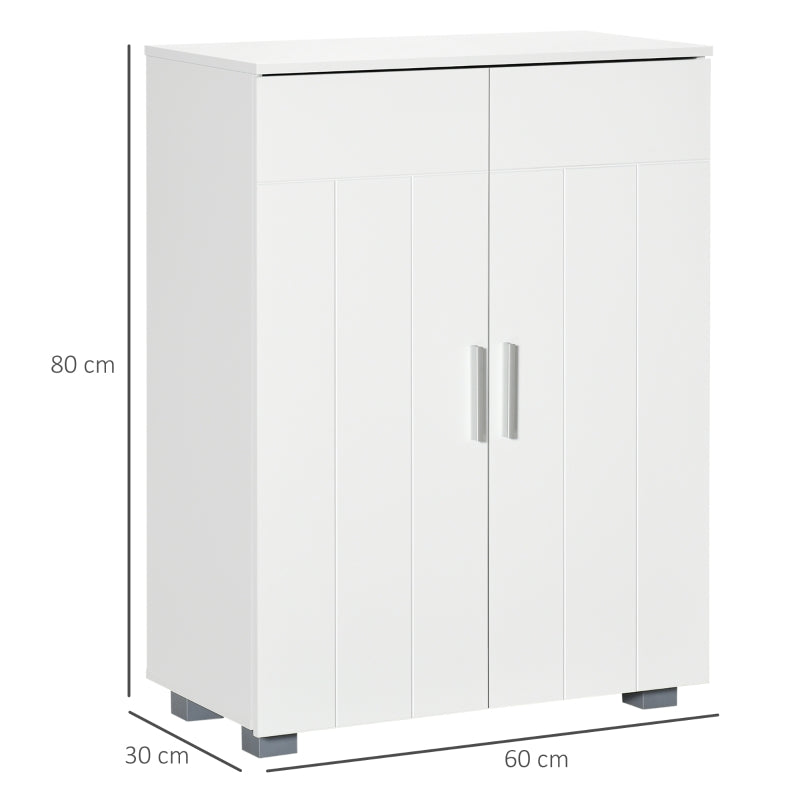 Modern Bathroom Floor Cabinet, White