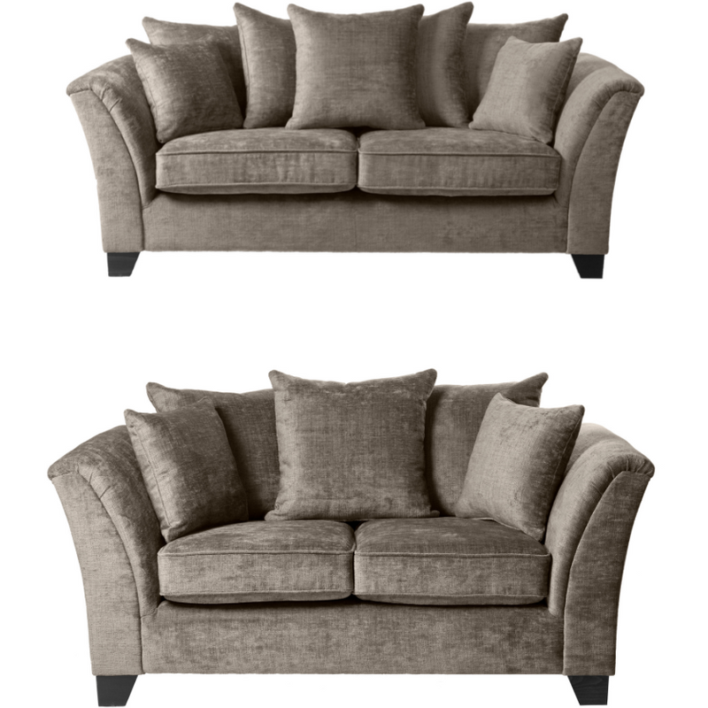 Wilton Chenille Fabric 2 & 3 Seater Sofa Set