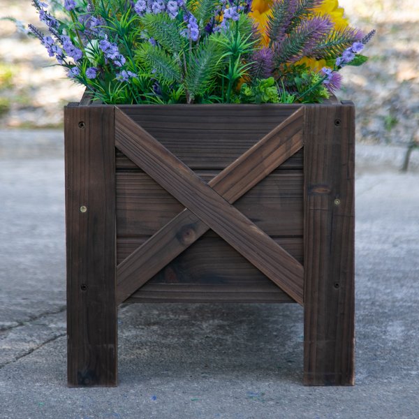 Wooden Planter Pot for Flowers and Vegetable