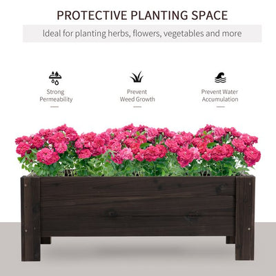 Wooden Planter Pot for Flowers and Vegetable