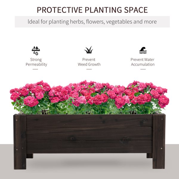 Wooden Planter Pot for Flowers and Vegetable