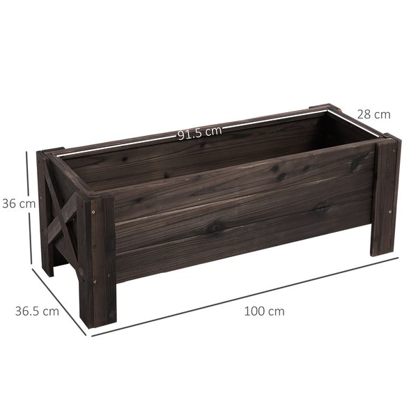 Wooden Planter Pot for Flowers and Vegetable