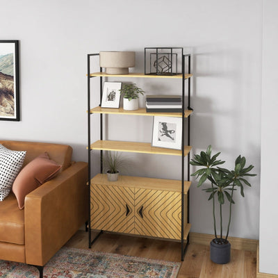 Bookcase 4-Tier Storage Shelf