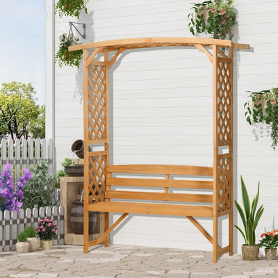 Patio Garden Bench- Natural