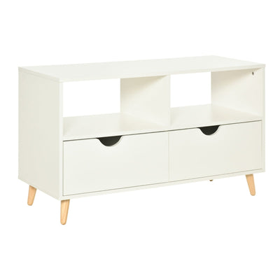 TV Stand Cabinet For TVs Up To 42, White