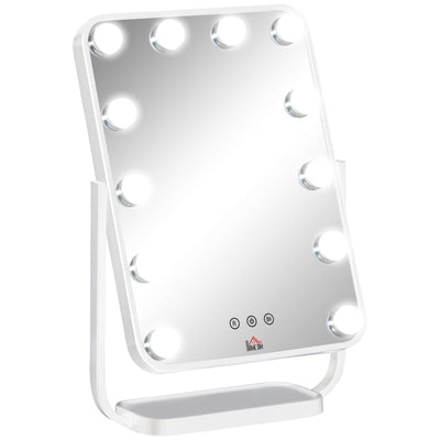 Hollywood Makeup Mirror With LED Lights, White