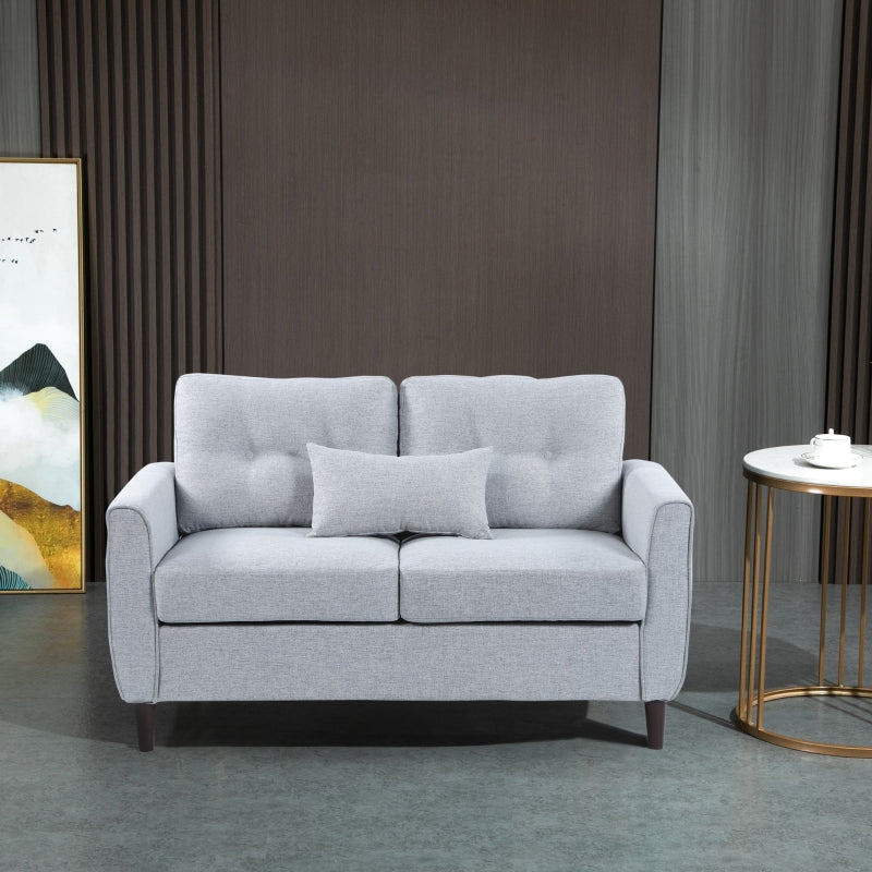 Two-Seater Sofa, With Pillow - Grey