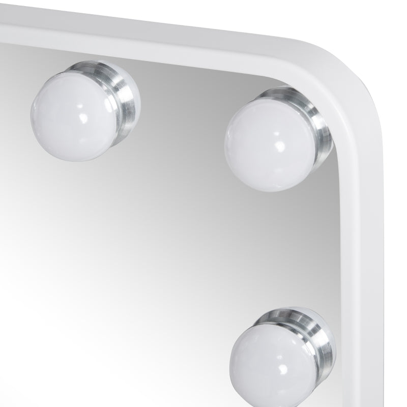 Hollywood Makeup Mirror With LED Lights, White