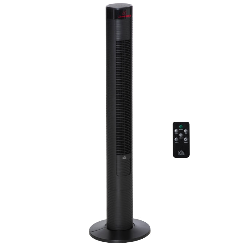 46 Tower Fan W/ Remote Control, Black