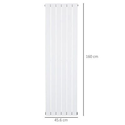 460 X 1600 Mm Double Panel Vertical Designer Radiator, White