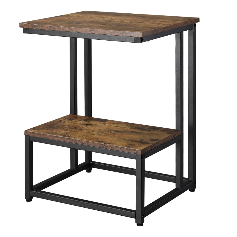 Side Table, Rustic Brown