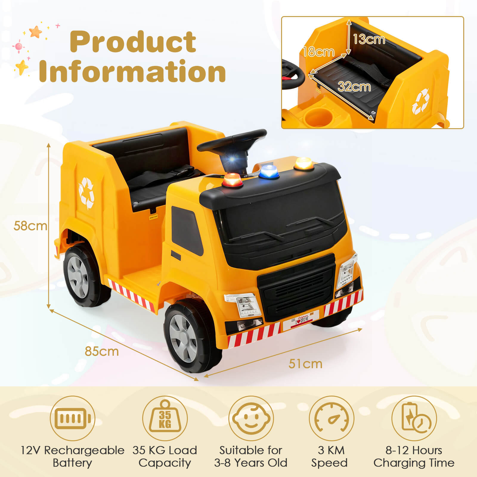 Toddler ride best sale on garbage truck