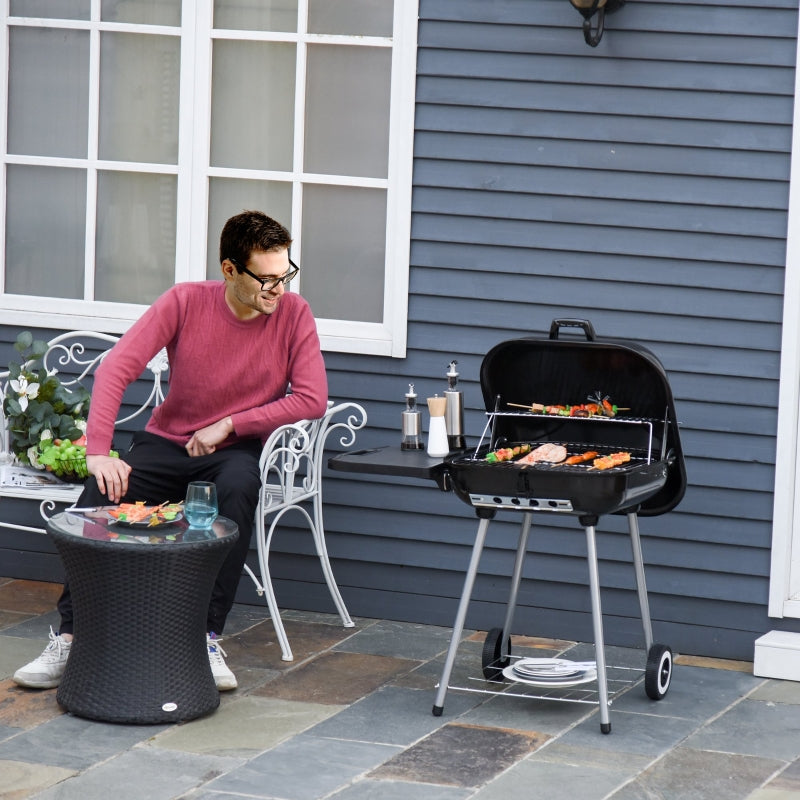 Portable Charcoal Grill-Black