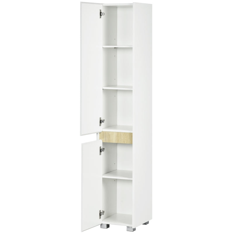 Tall Bathroom Cabinet , White