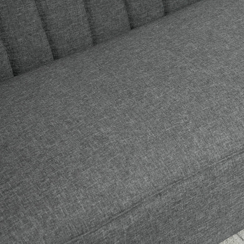 Modern Double Seat Sofa Loveseat Couch ,Grey