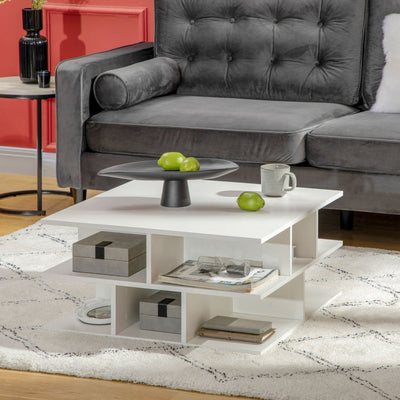 Square Coffee Tables For Living Room, White