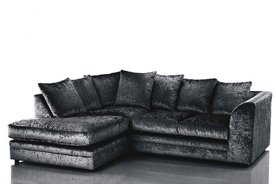 Dylan Crushed Velvet Corner sofa set