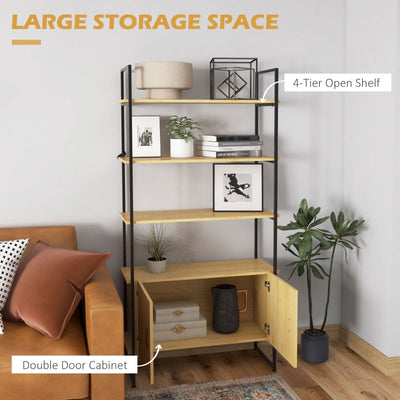 Bookcase 4-Tier Storage Shelf