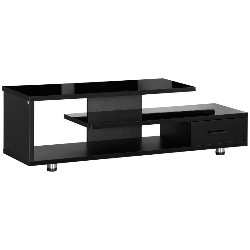 High Gloss TV Unit For TVs Up To 45, Black