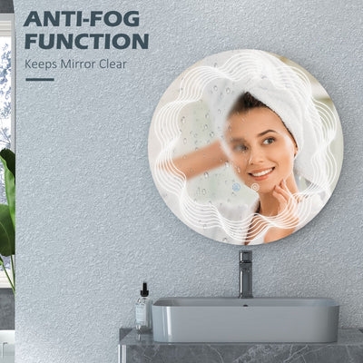 Round Illuminated Bathroom Mirrors