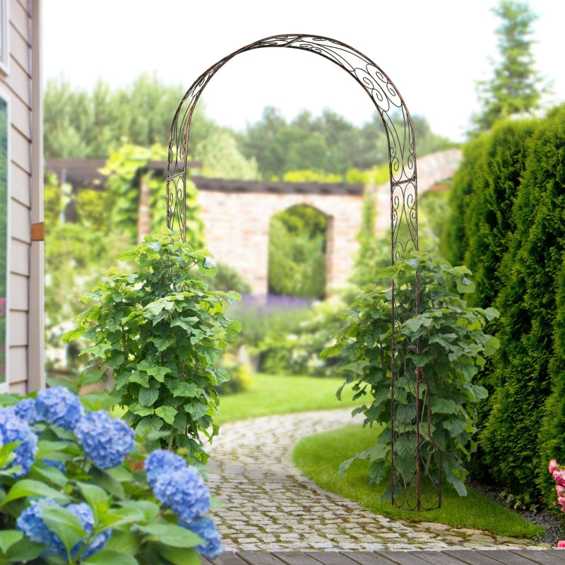 Metal Decorative Garden Rose Arch Arbour Trellis