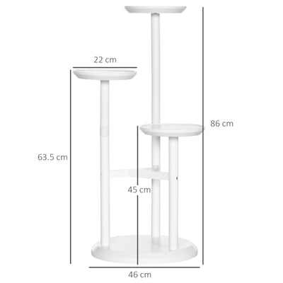 3-Tier Plant Stand, Shelf Rack, - White